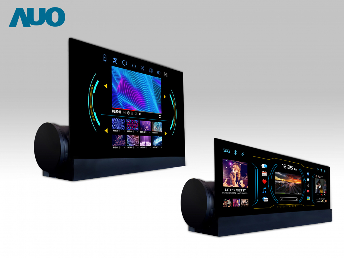 友達14.6吋可捲式Micro LED面板，導入車內資訊、影音娛樂及駕駛安全系統，翻轉智慧移動場域