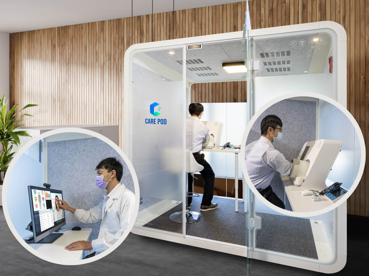 达擎于医疗科技展中展出＂远距诊疗舱＂，以因应医疗数字化及社会高龄化趋势下、复诊及慢性病患等族群对于远距看诊需求逐渐升高所推出的创新整合方案。多功能合一、高隐私性的远距诊疗舱可根据病患端与医师端的不同需求，提供弹性化及客制化功能，节省医生和病患的精力及时间