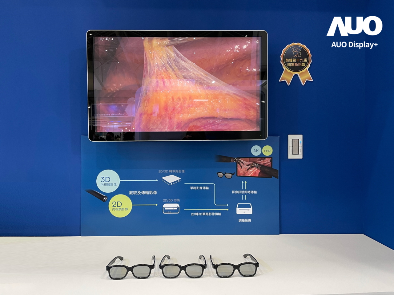 達擎寬視角3D醫療顯示器，協助醫護團隊成員於手術進行時，皆能看到一致性的3D影像，提高溝通效率，使手術更精準、快速完成達擎寬視角3D醫療顯示器，協助醫護團隊成員於手術進行時，皆能看到一致性的3D影像，提高溝通效率，使手術更精準、快速完成