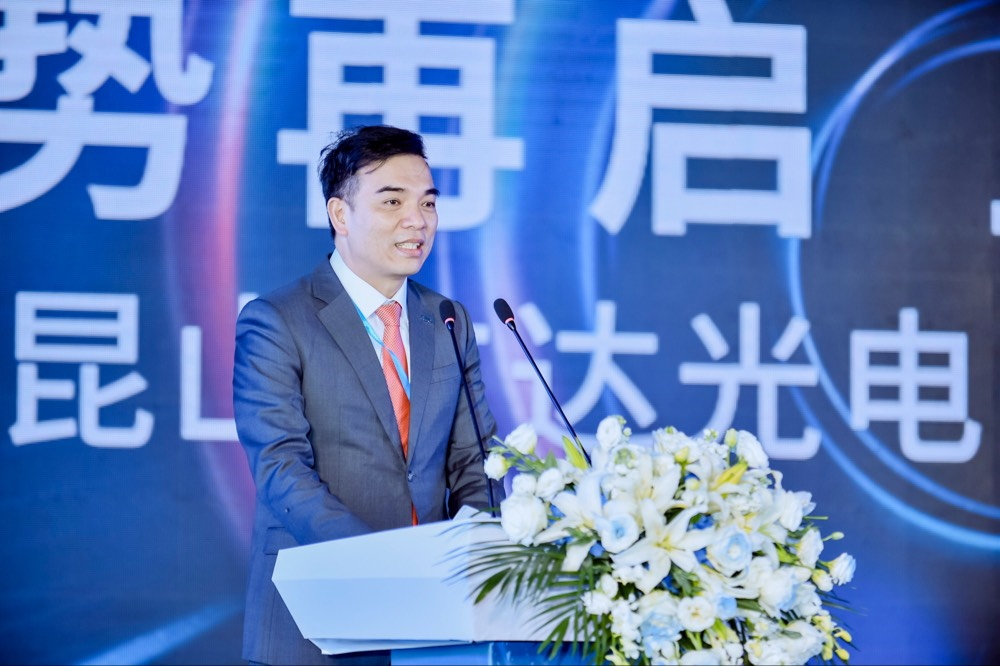 悟空体育执行长暨总经理柯富仁于启用仪式致词