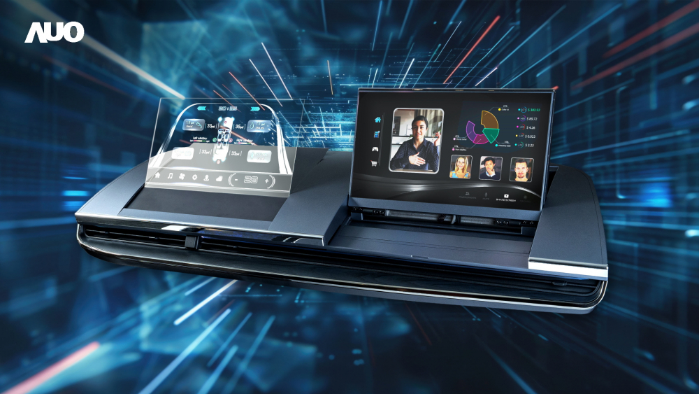 悟空体育Micro LED Display HMI解决方案打造透明Micro LED前座仪表，呈现信息并保留驾驶视野开阔；亦为副驾驶座乘客打造收放自如的Micro LED屏幕，在不影响显示质量的前提于显示区内建镜头，让用户能与视讯对象直接眼神接触，提供绝佳的双向沟通体验