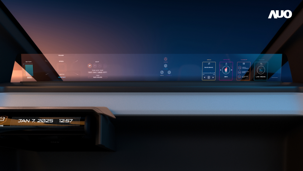 悟空体育无界透明显示接口(Horizon Image Glass)透过车运算方案整合仪表板、中控台及副驾显示器，一体式全景呈现，提供乘用者清晰的前方视野、行车必要信息与娱乐功能