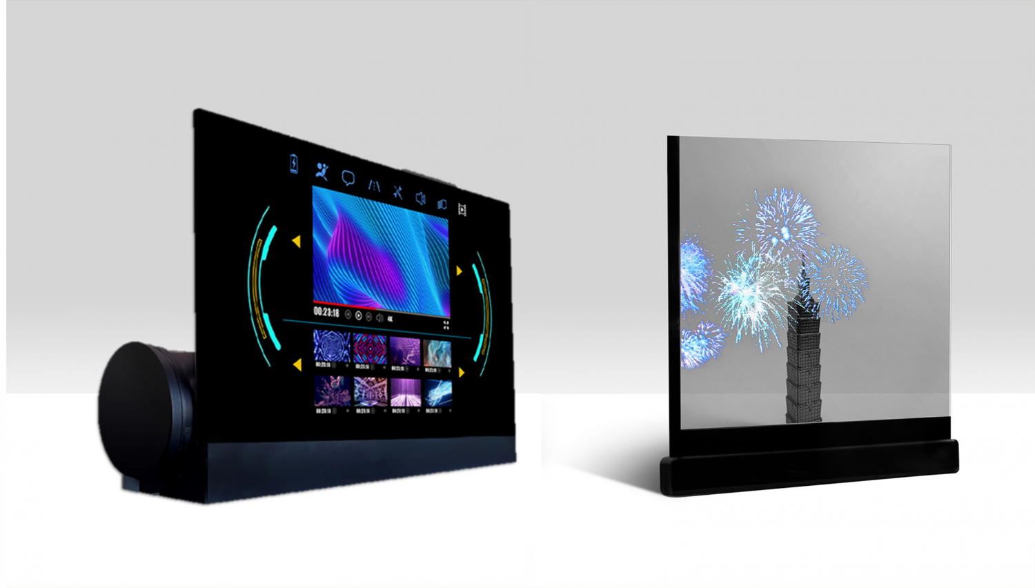 可卷式、折迭性、高透明